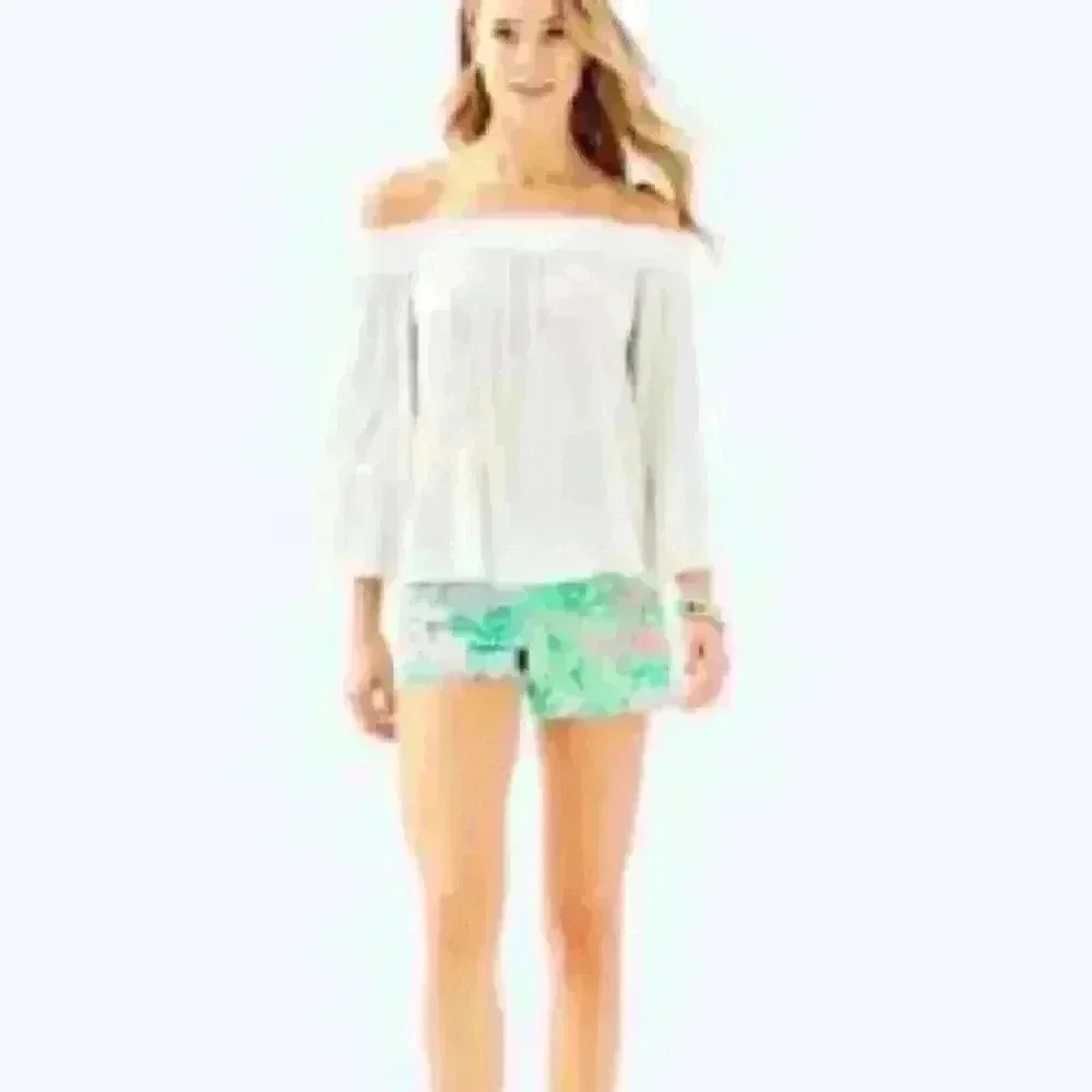 Lilly Pulitzer Moira Top in White Women’s XXS